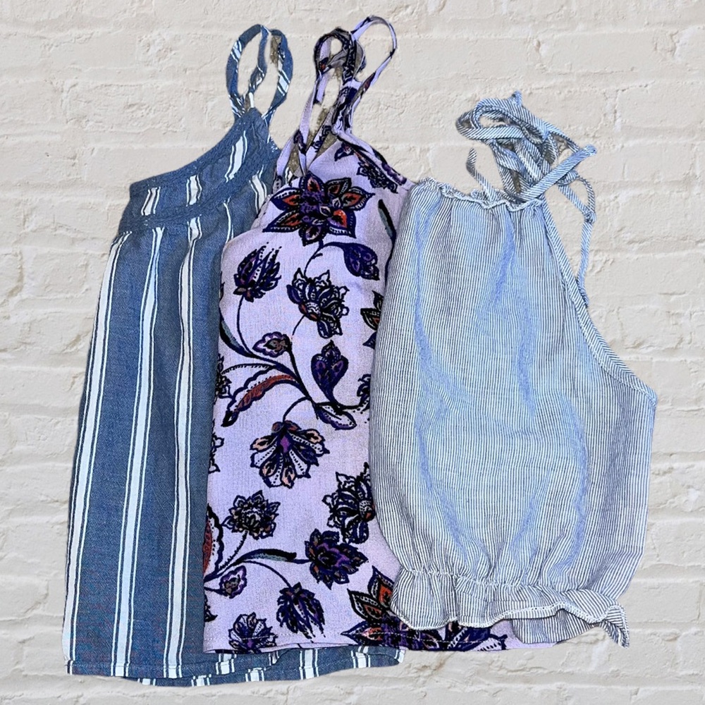 SET of 3 Tank Tops Abercrombie, Kendall & Kylie, Brandy Melville